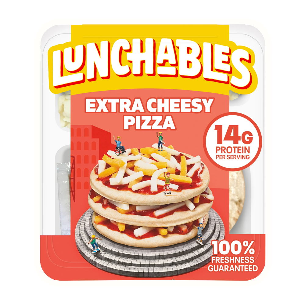 Lunchables Extra Cheesy Pizza Kids Lunch Snack, 4.2 oz Tray