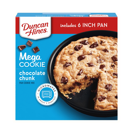 Duncan Hines Mega Cookie Chocolate Chunk Pan Cookie Mix, 7.8 oz